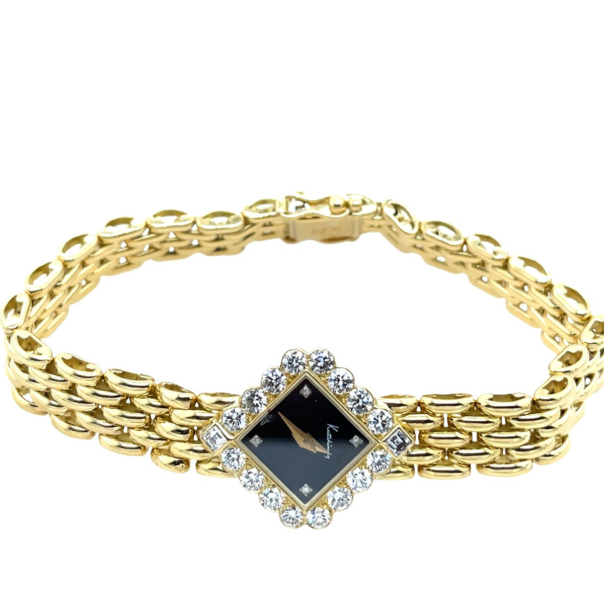 Kutchinsky 18k Yellow Gold Diamond Watch - Rare Vintage Piece