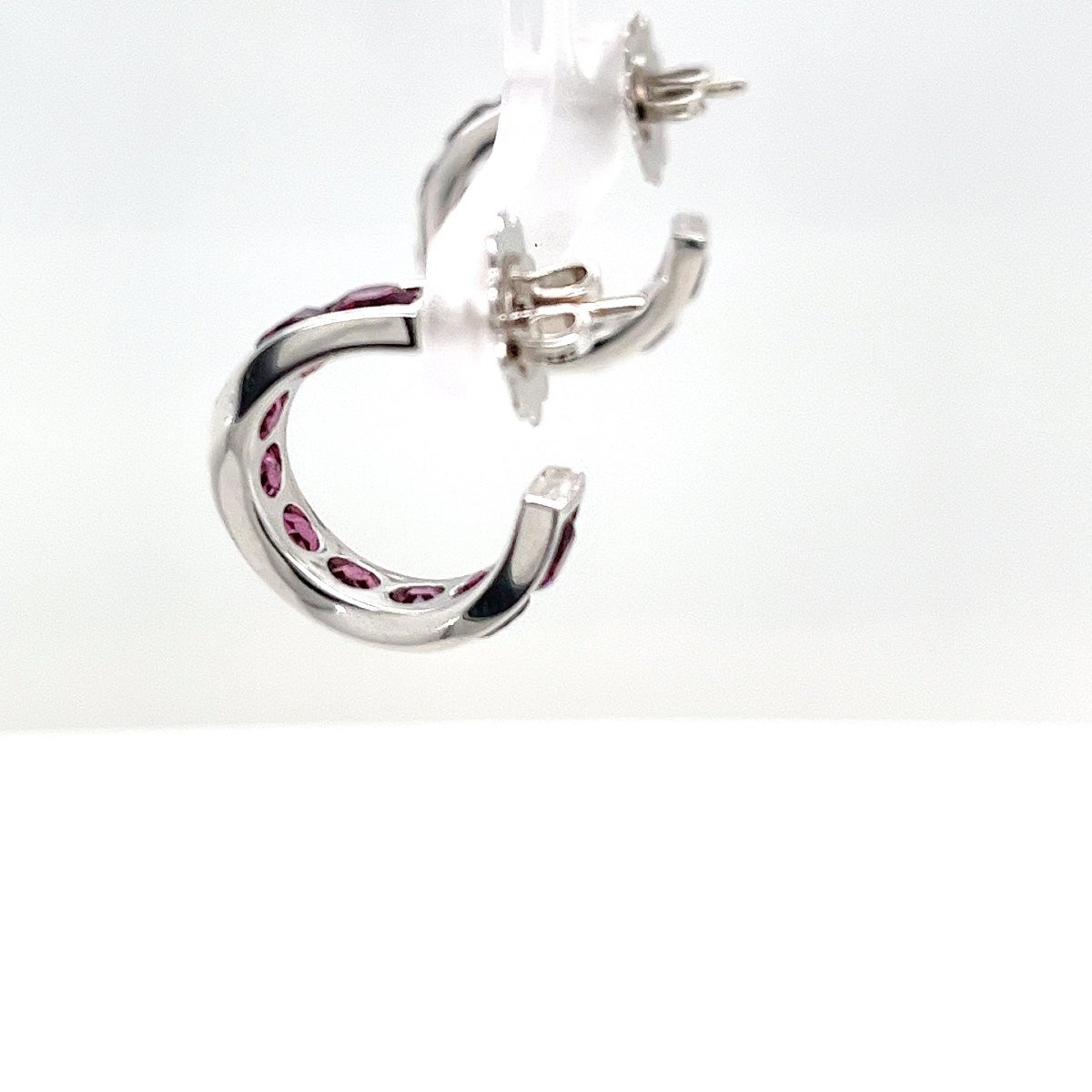 Mattioli 18k White Gold Hoop Earrings-photo-1