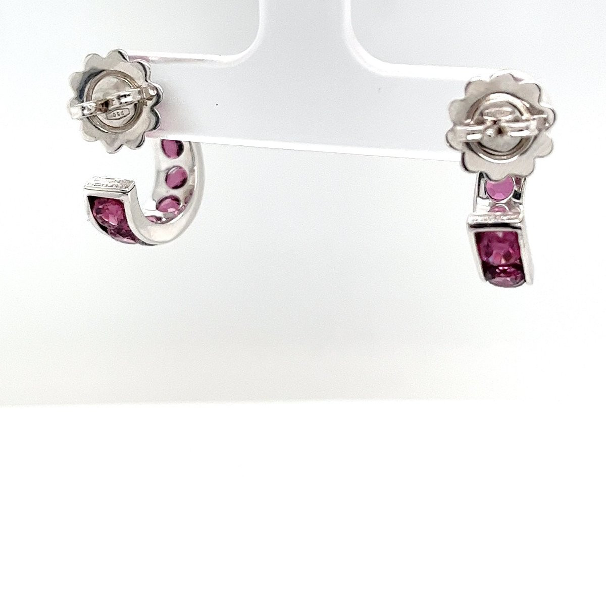 Mattioli 18k White Gold Hoop Earrings-photo-2