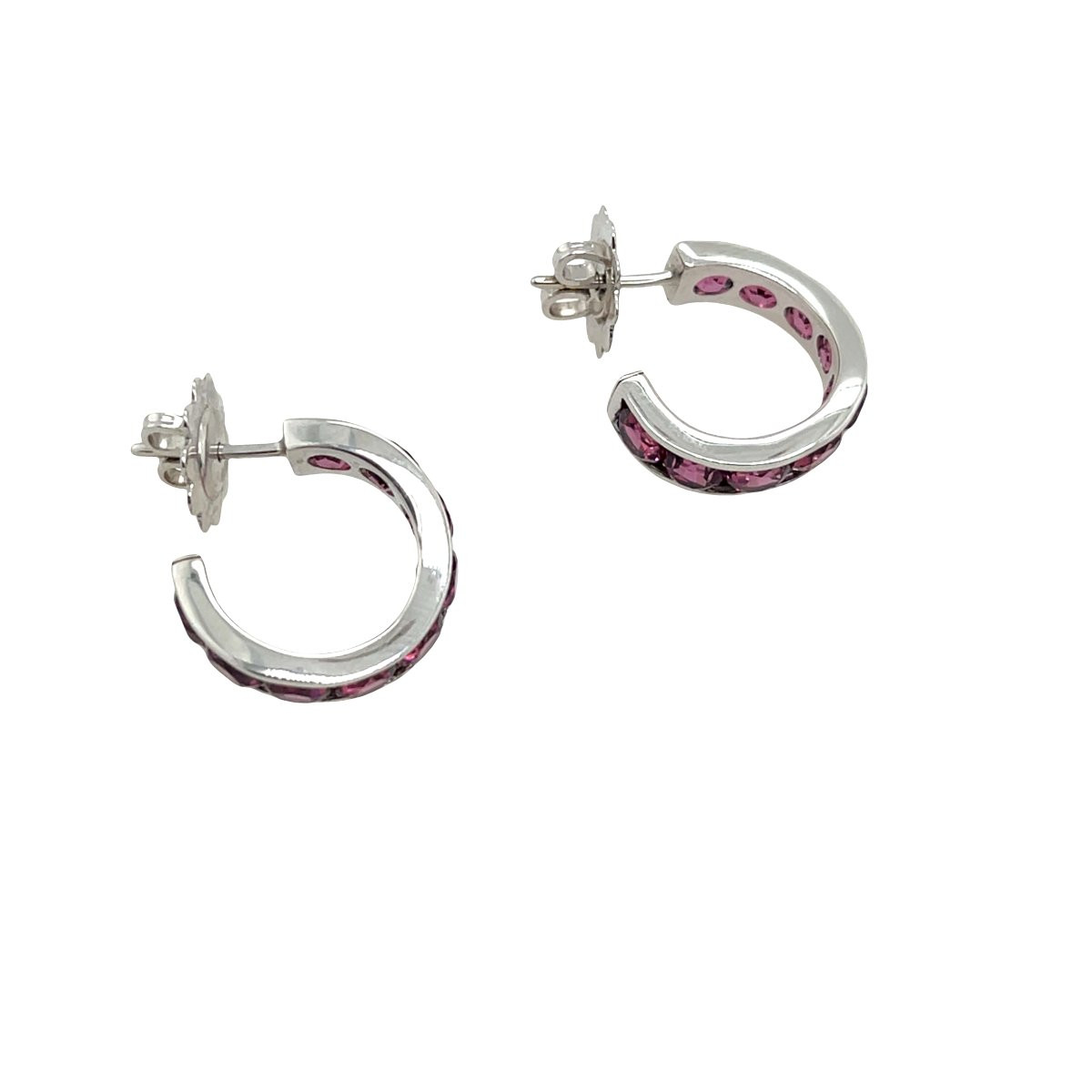 Mattioli 18k White Gold Hoop Earrings-photo-4
