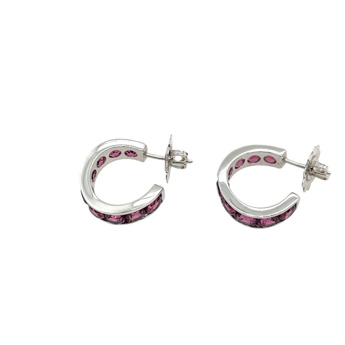 Mattioli 18k White Gold Hoop Earrings-photo-5