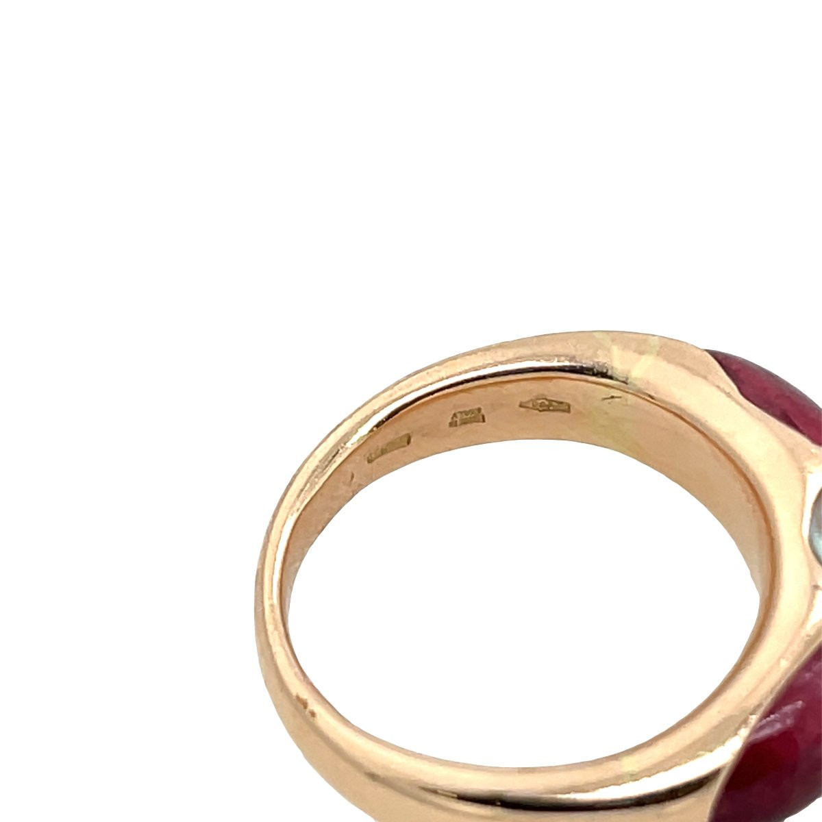 Pearl & Pink Tourmaline 18ct Rose Gold Ring-photo-4