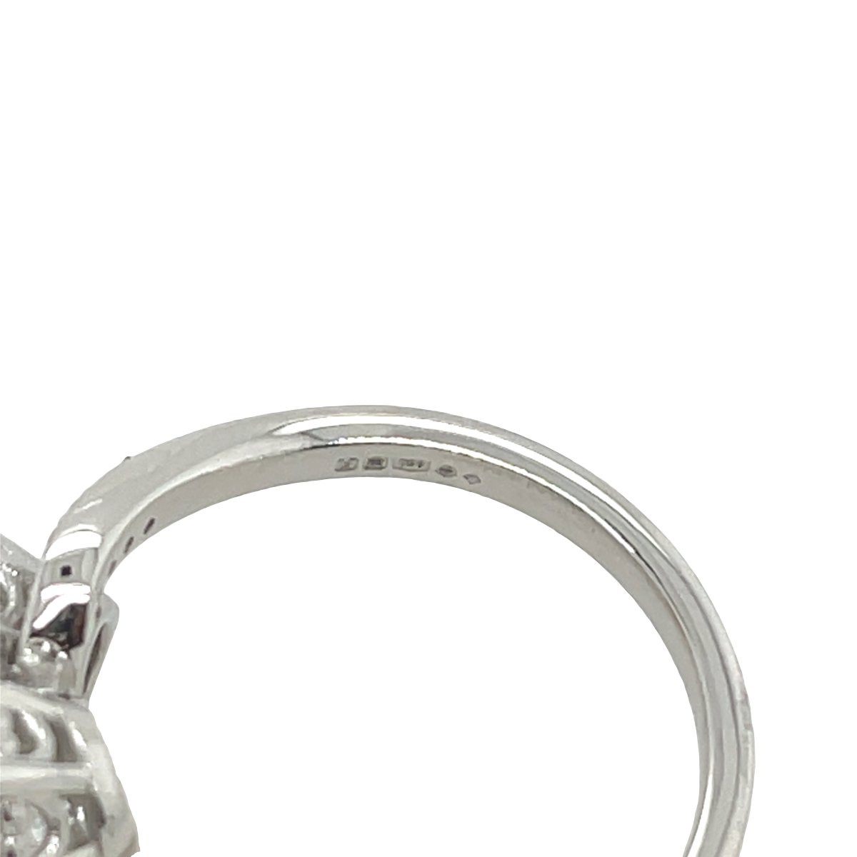 Platinum Crossover Ring With Diamonds - 1.91 Ct Laboratory-created Diamonds-photo-5