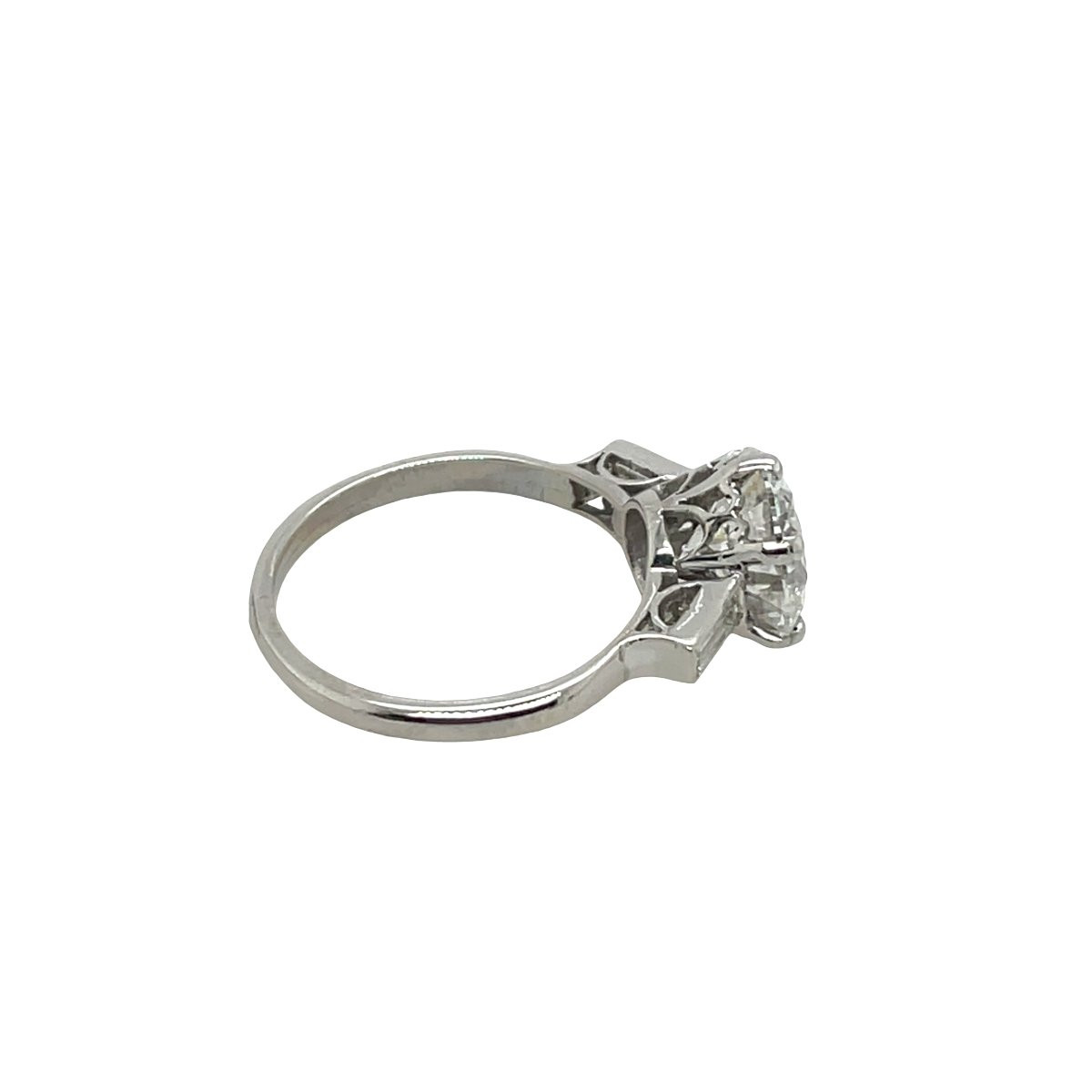 Classic Solitaire 3.0 Ct Diamond Engagement Ring Created In The Igi Laboratory-photo-2