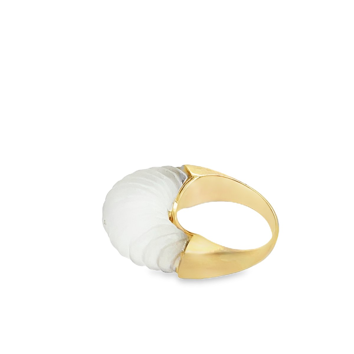 Bague en or jaune 9 carats avec cristal blanc-photo-3