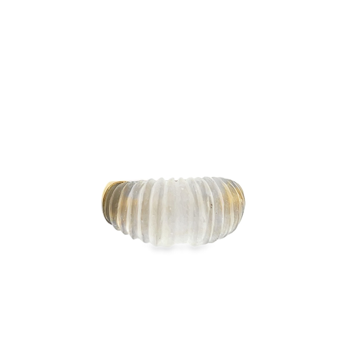 Bague en or jaune 9 carats avec cristal blanc
