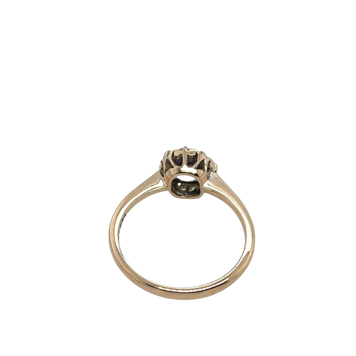 Bague en améthyste sertie en or jaune 9 carats-photo-1