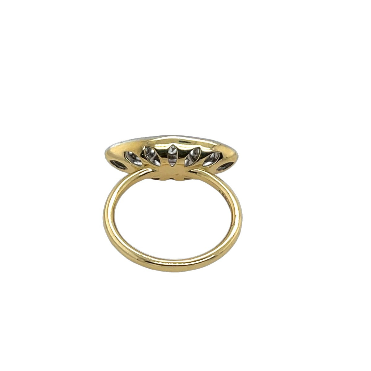 18ct Yellow & White Gold Diamond Ring Set With 0.25ct Natural Diamonds-photo-6