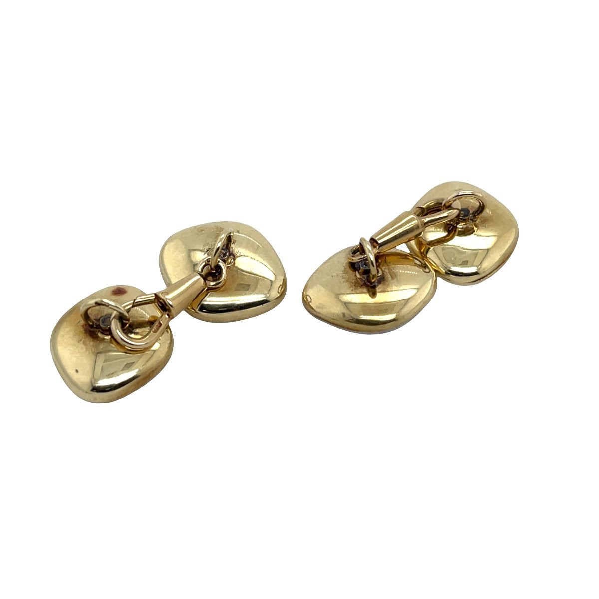 Vintage Cufflinks In 14-carat Yellow Gold And Platinum-photo-3