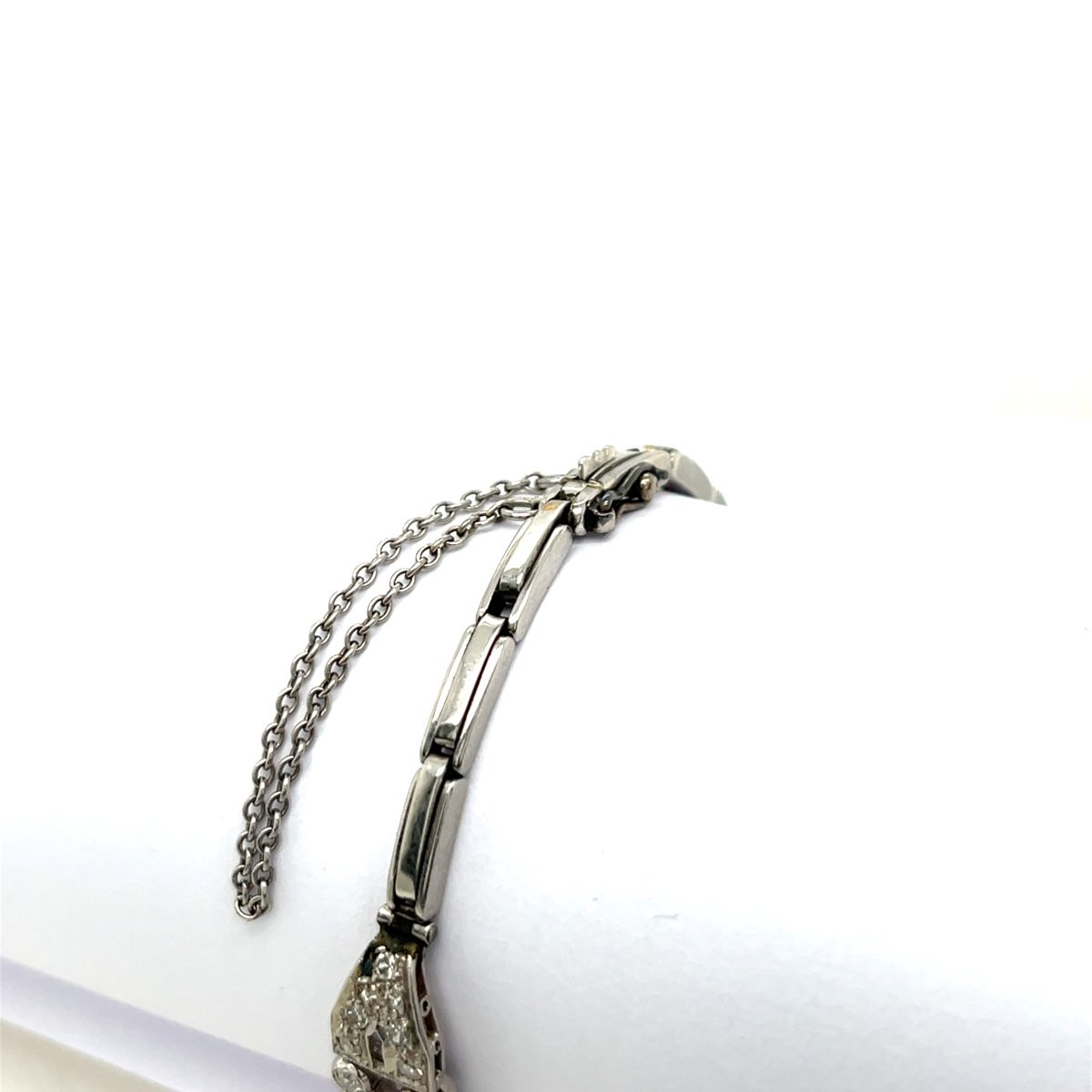 Ladies' Watch In Vintage Platinum With Diamonds, 2.25 Ct Natural Diamonds-photo-6