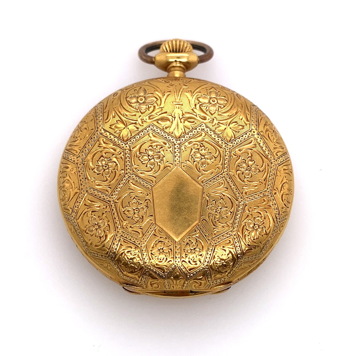 Montre de poche Vulcain originale en or jaune 18 carats, en parfait état-photo-2