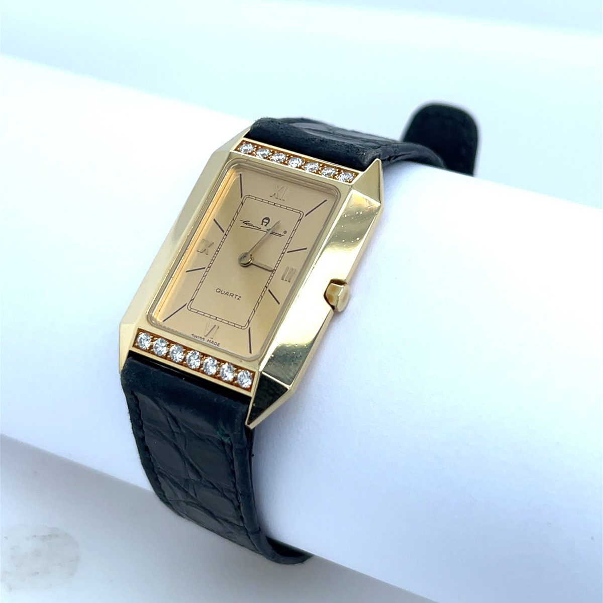 Montre pour femmes Etienne Aigner – Boîtier en or jaune 18 carats, mouvement à quartz-photo-6