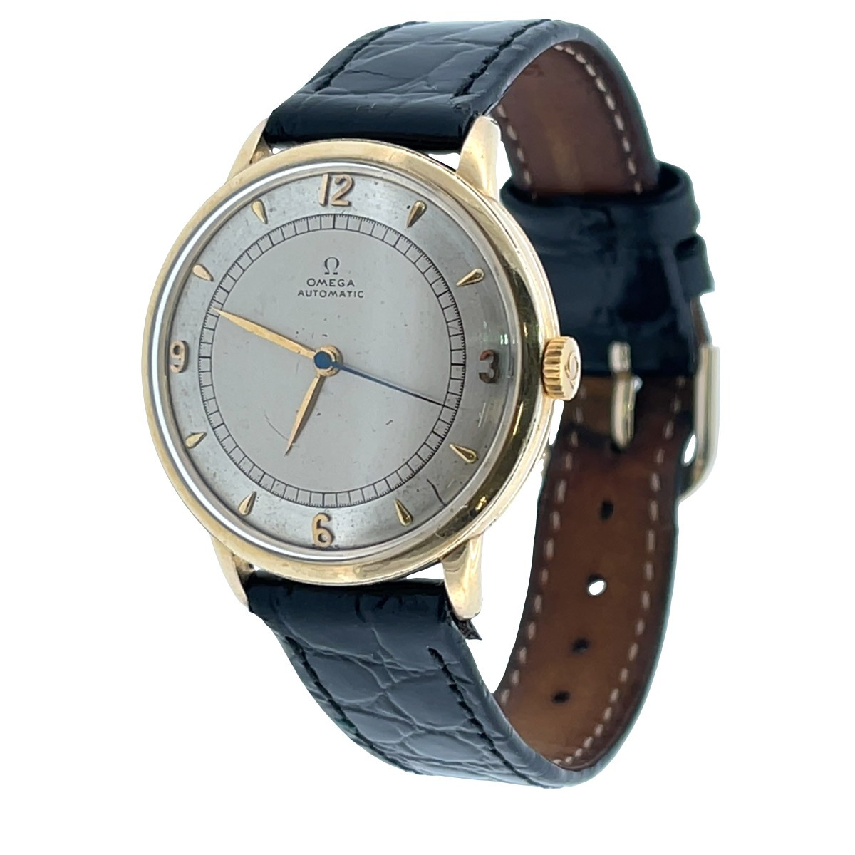 Vintage Omega “bumper” Automatic Wristwatch, 18ct Yellow Gold Case