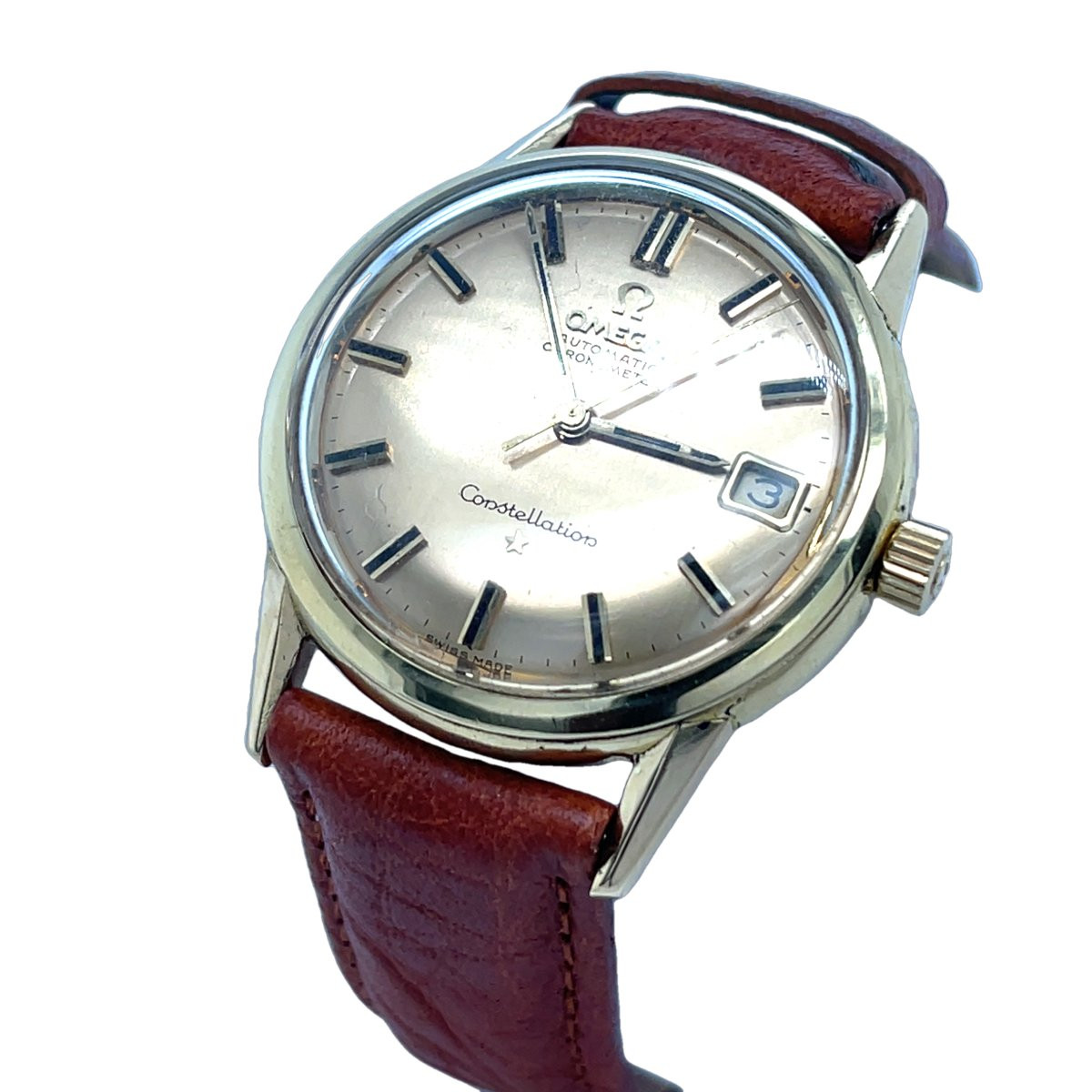 Omega Constellation Automatic Chronometer Watch In 18-carat Yellow Gold-photo-7