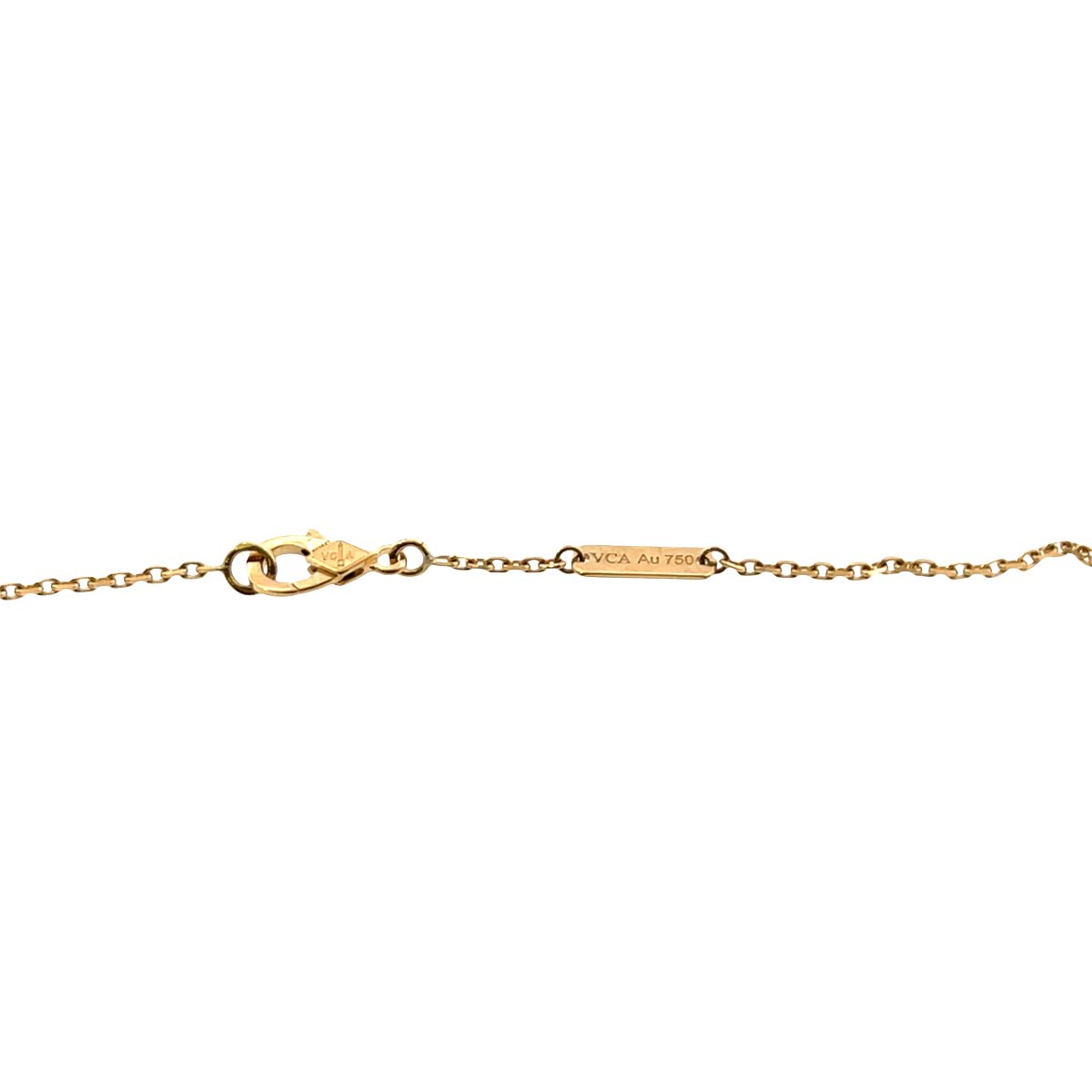 Van Cleef & Arpels Collier pendentif œil de tigre et diamant Papillon-photo-5