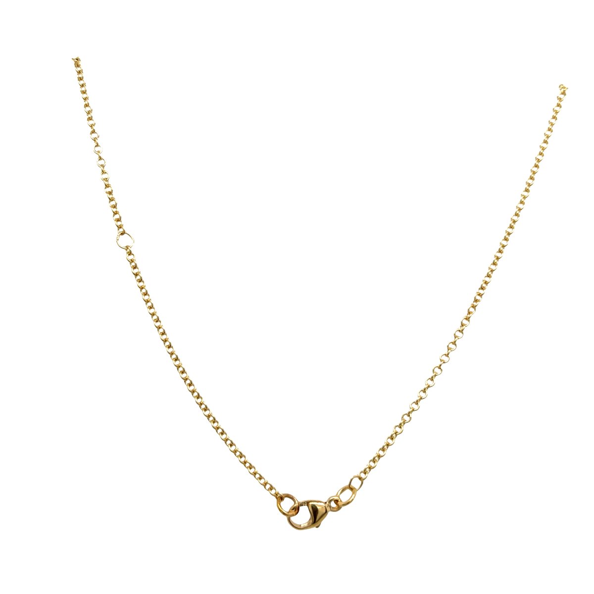18-carat Emerald And Yellow Diamond Pendant On An 18-inch Chain-photo-4