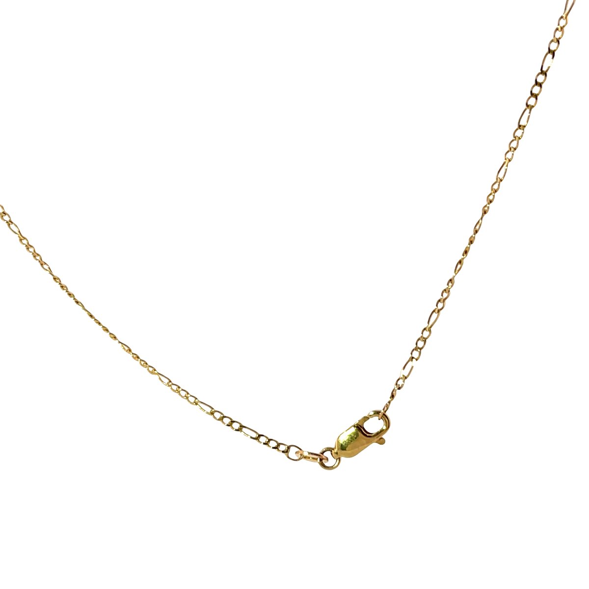 Pendentif halo en diamant en or jaune 9 carats sur chaîne de 17 pouces-photo-2