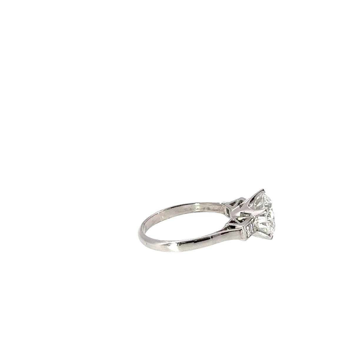 Platinum/18wg Solitaire Ring With Lab-grown Diamond – 4.01 Ct D/vs2 With N Diamond-photo-4