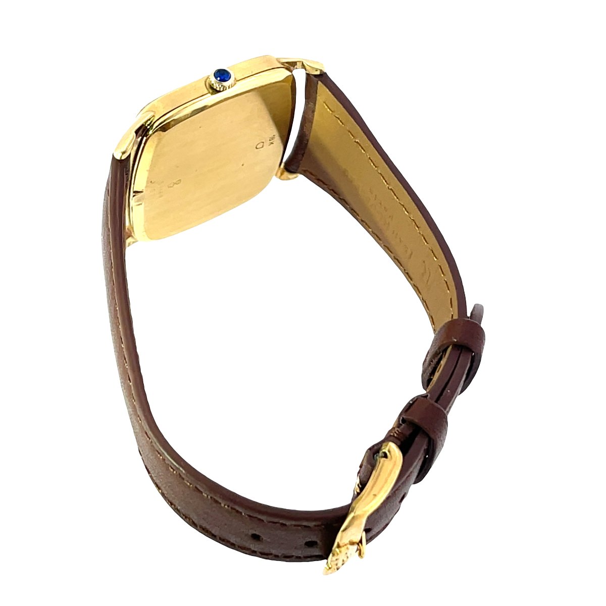 Montre Corum Vintage Tank – Or jaune 18 carats, cadran marron soleil-photo-4