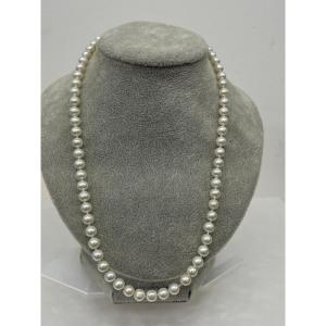 H. Stern Akoya Rare Pearl Necklace, 18k Yellow Gold Clasp