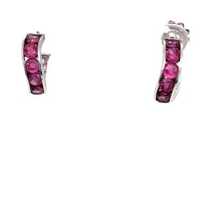 Mattioli 18k White Gold Hoop Earrings