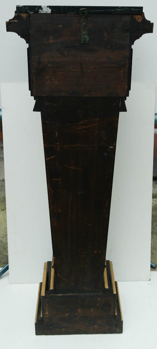 Colonne En Bois Laqué Et Marbre-photo-3