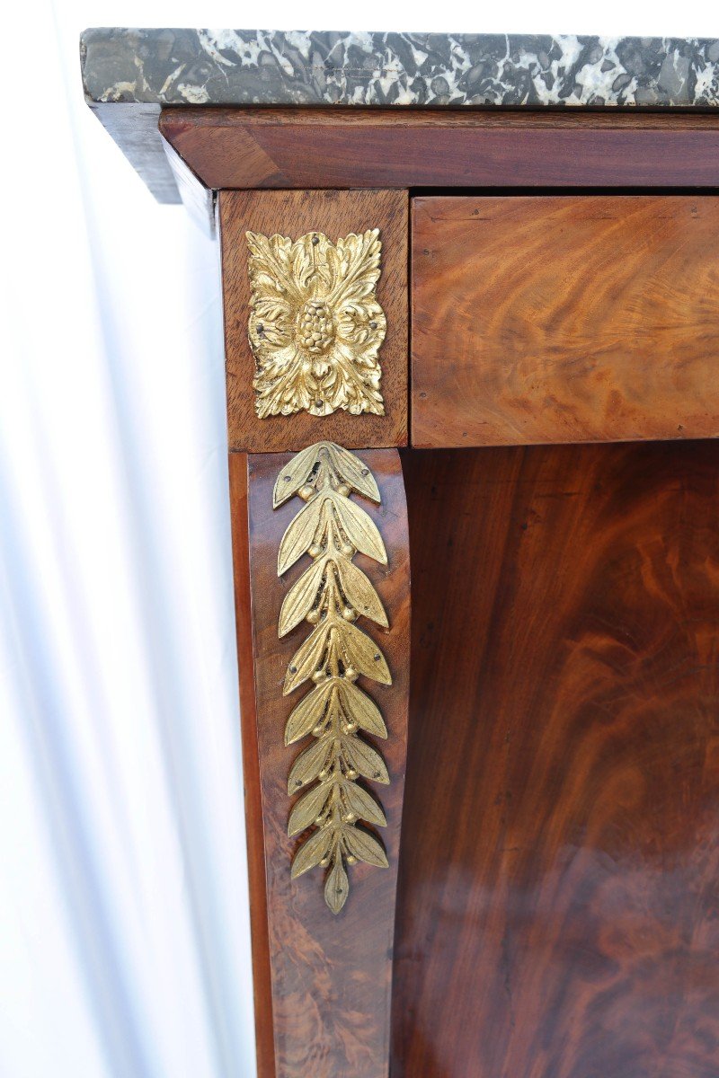 Mahogany Empire Secretaire Clover Locks-photo-1