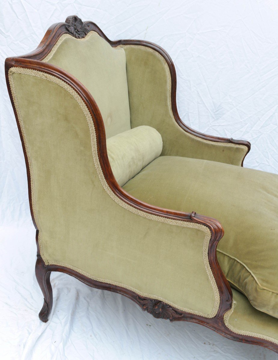 Louis XV Chaise Longue Stamped By Jean Nadal-photo-4