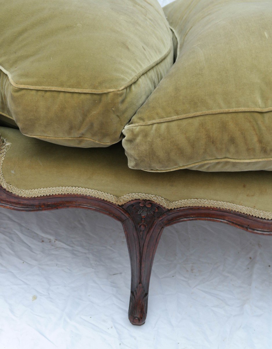 Louis XV Chaise Longue Stamped By Jean Nadal-photo-8