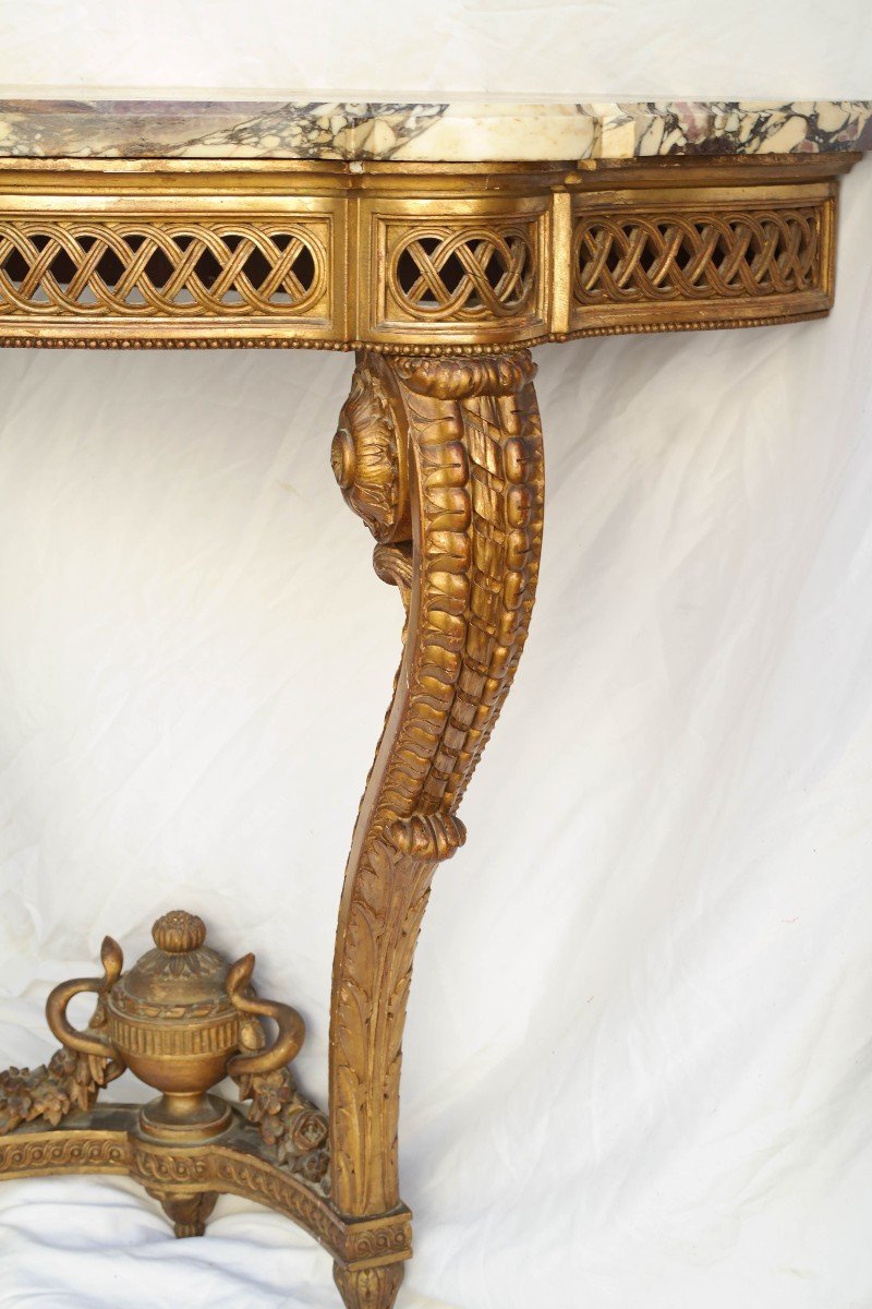 Console Aux Serpents Style Louis XVI-photo-4