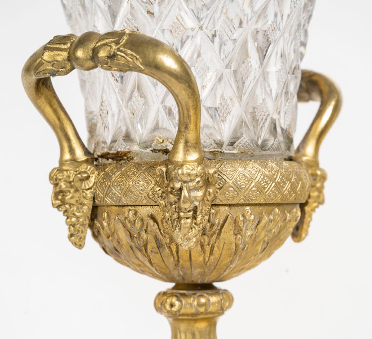 Crystal And Bronze Fireplace Surround -photo-3