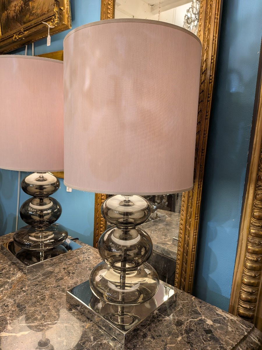 Pair Of Pebble Lamps -photo-2