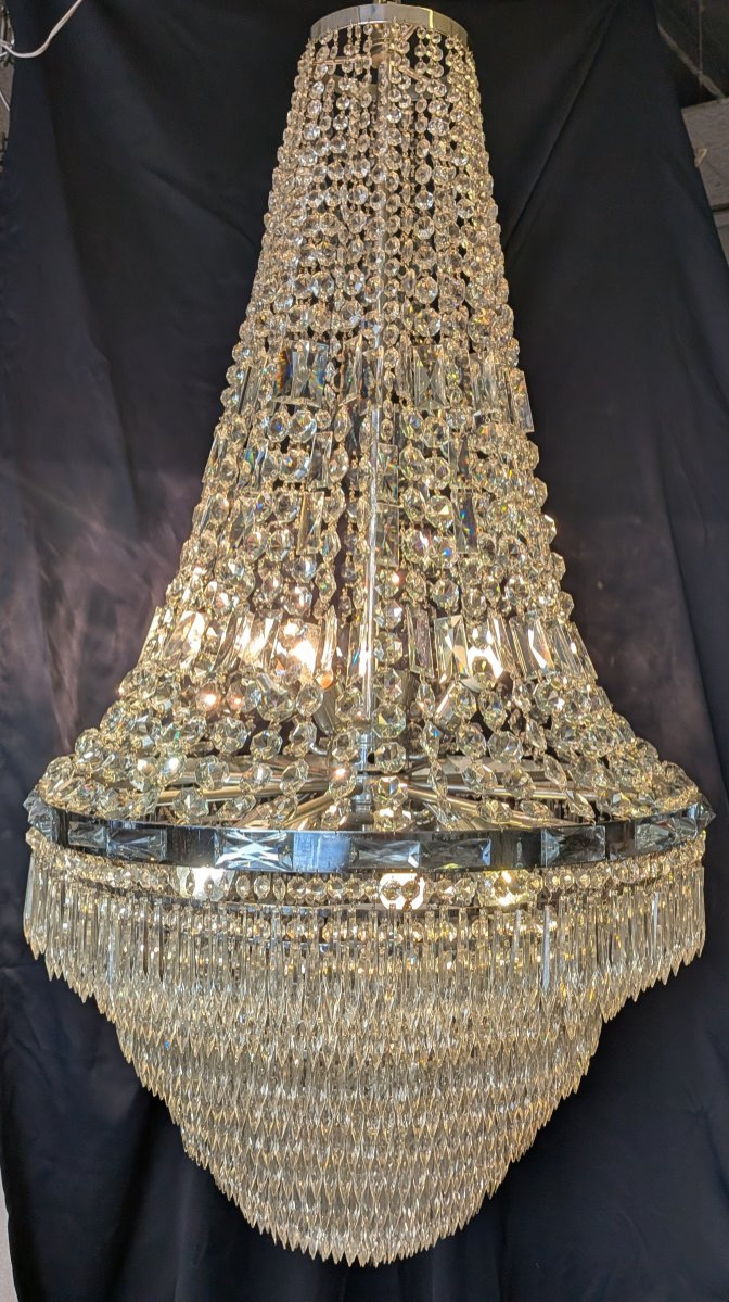 Lustre montgolfière en cristal-photo-2