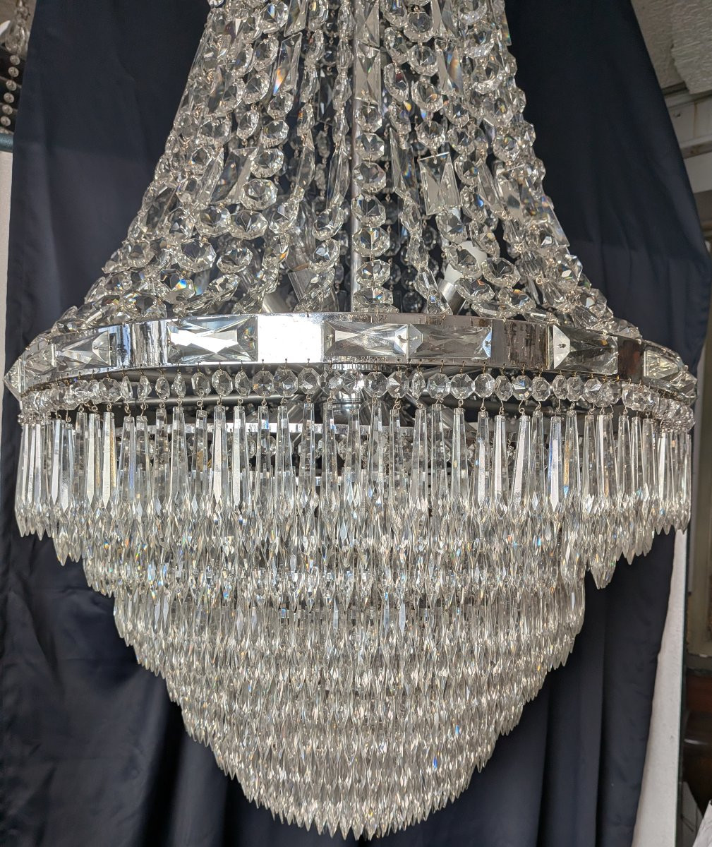 Lustre montgolfière en cristal-photo-3