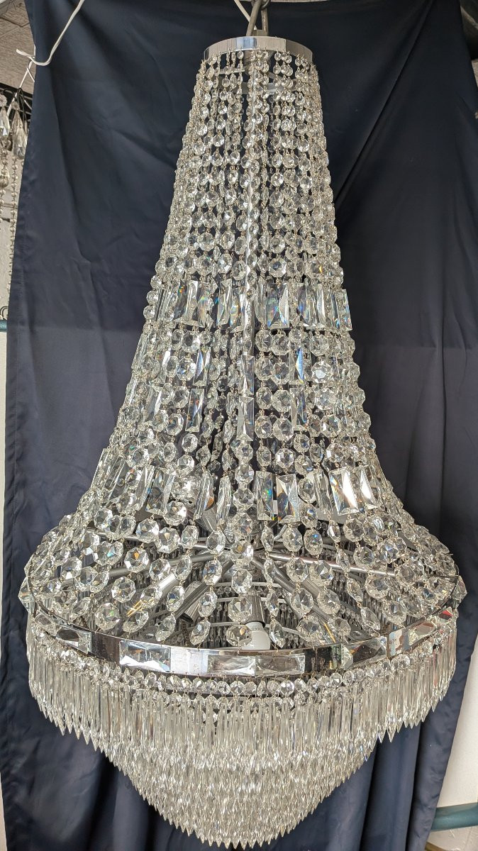 Lustre montgolfière en cristal-photo-2