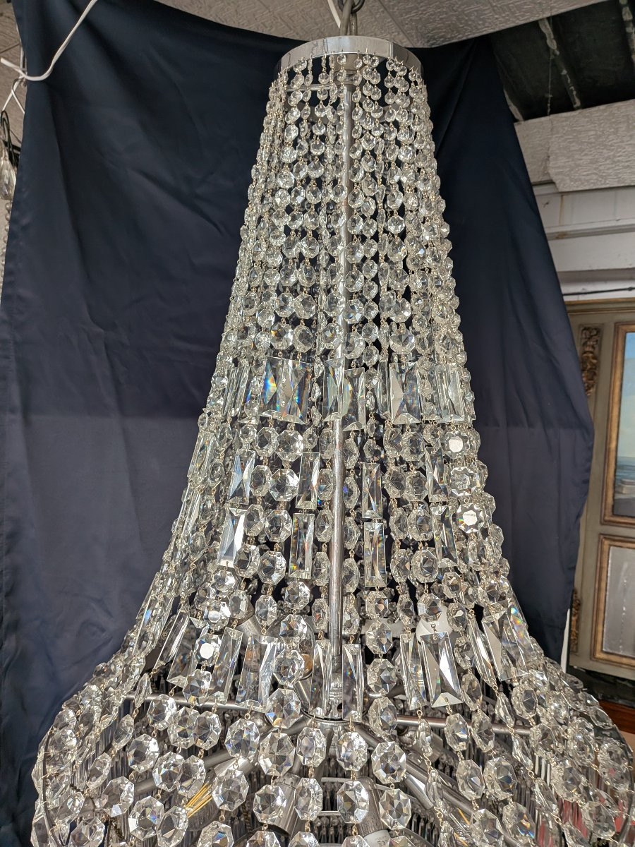 Lustre montgolfière en cristal-photo-6