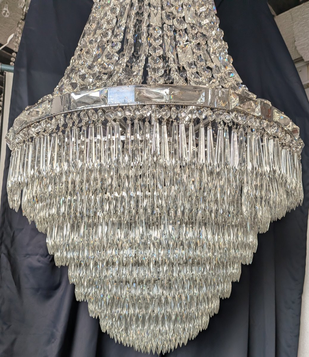 Lustre montgolfière en cristal-photo-8