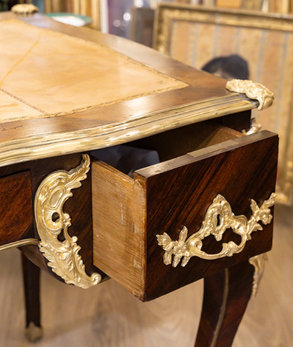 Bureau double face style Louis XV époque Napoléon III-photo-4