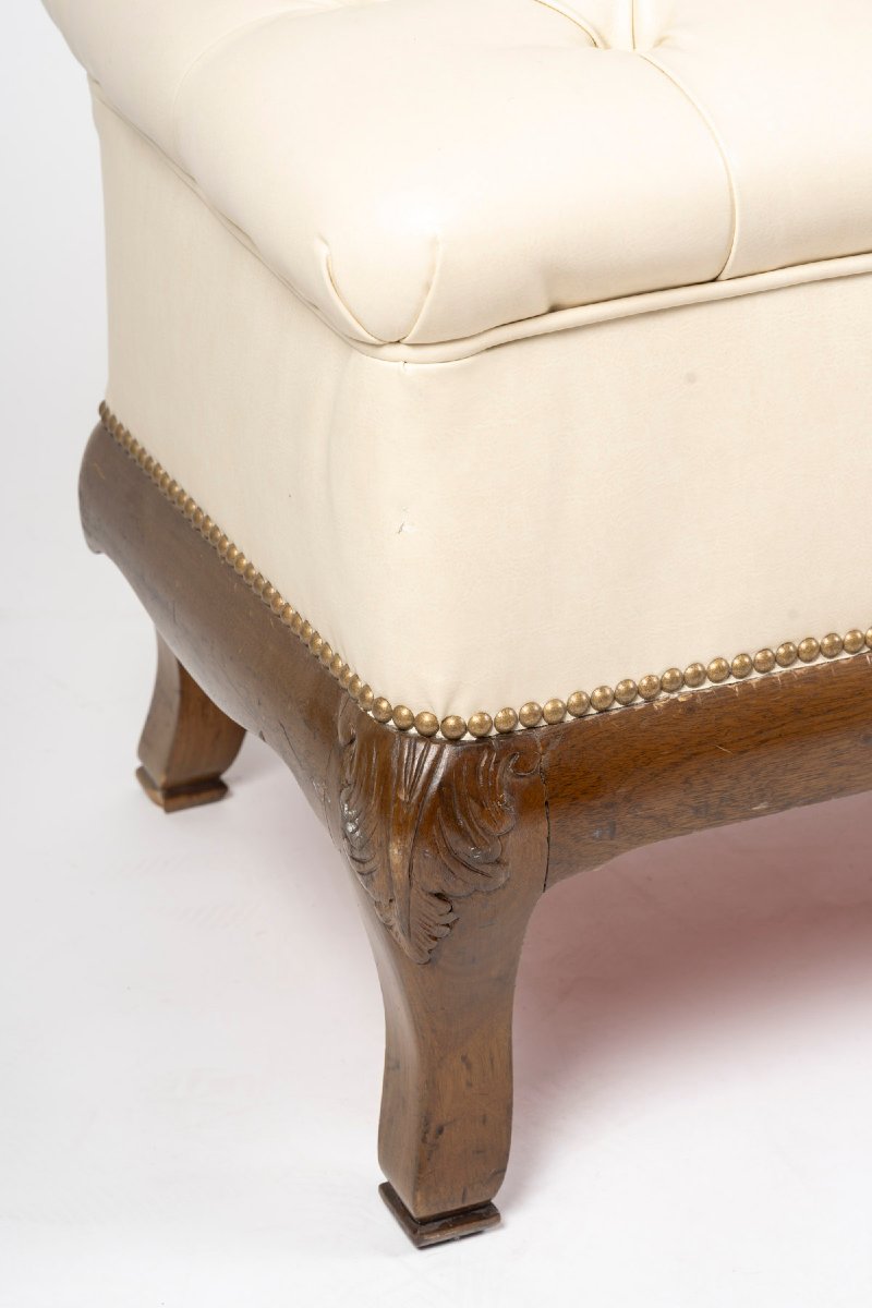 Upholstered Leather Bench-photo-7