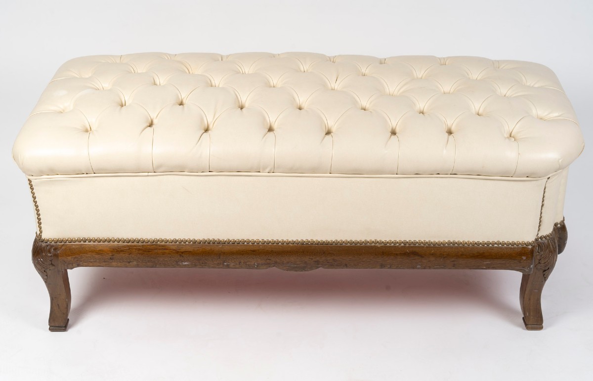 Upholstered Leather Bench-photo-8
