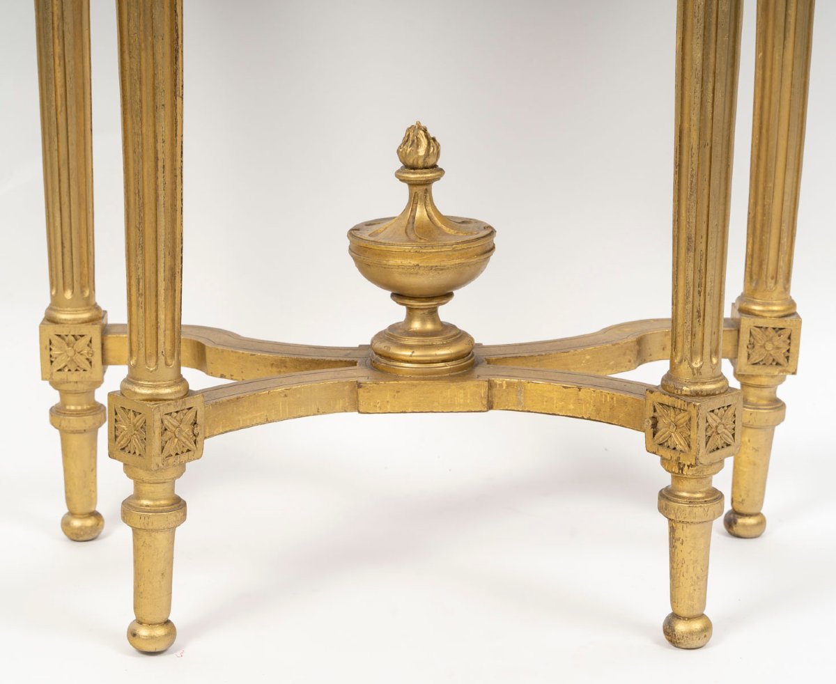 Console 4 pieds style Louis XVI-photo-3