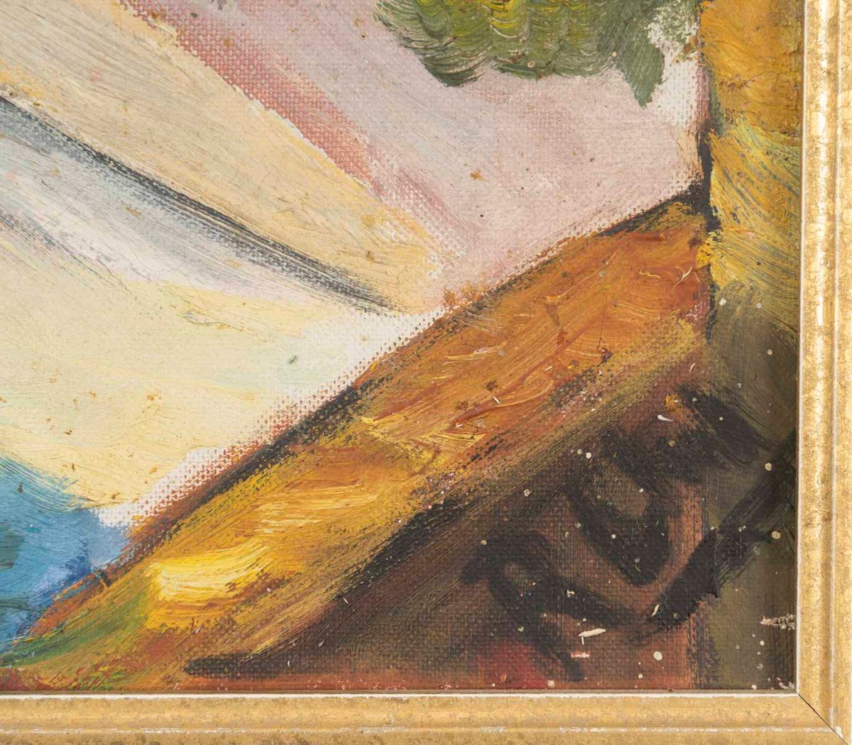 Baie de Cerbère, huile sur toile circa 1954-photo-3