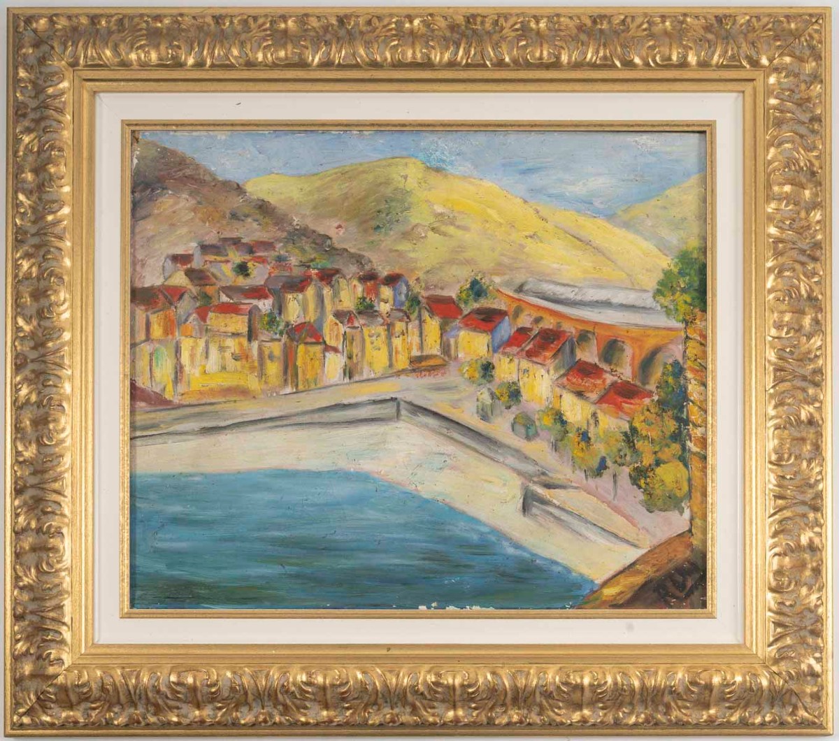 Baie de Cerbère, huile sur toile circa 1954