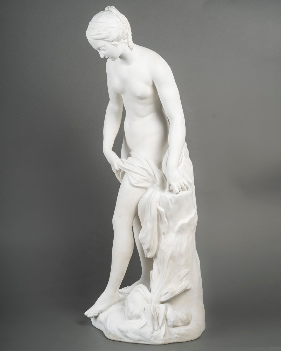 Diana In The Bath, Plaster Sculpture After Falconet-photo-2