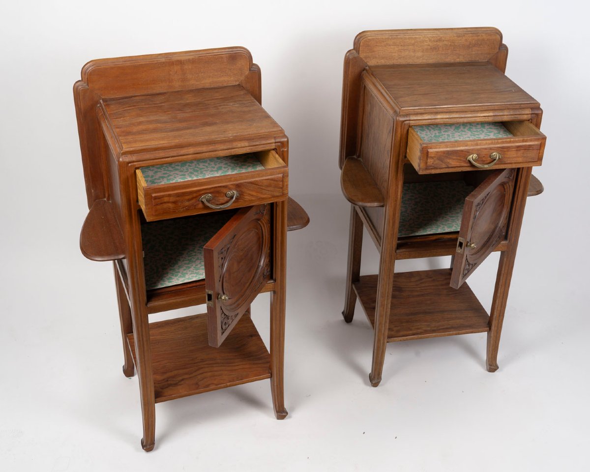 Pair Of Art Nouveau Nightstands-photo-1