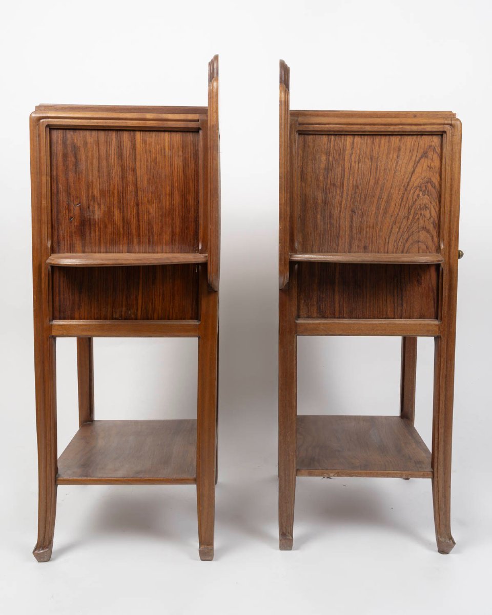 Pair Of Art Nouveau Nightstands-photo-2