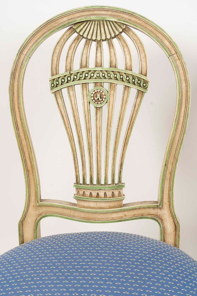 Pair Of "montgolfière" Chairs-photo-2