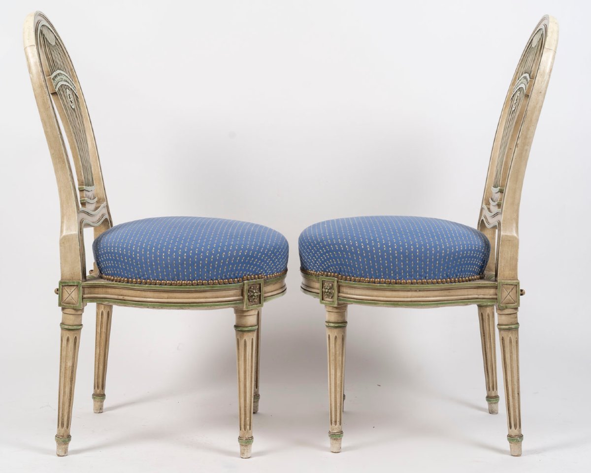 Pair Of "montgolfière" Chairs-photo-1