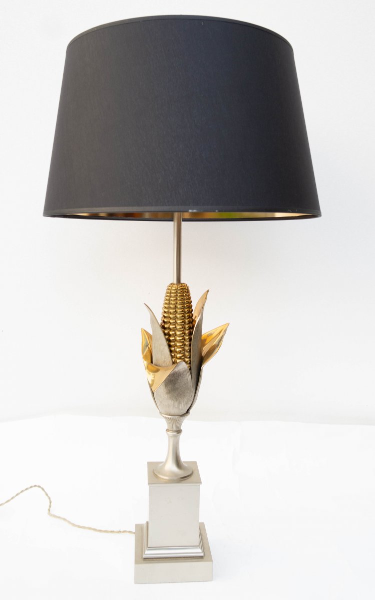 Corn Lamp Signed Charles-photo-2