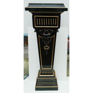 Column In Lacquered Wood And Marble